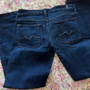 7 for all mankind dark wash jeans